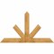 Ekena Millwork Saratoga Rough Sawn Timber Gable Bracket, Western Red Cedar, 72"W x 42"H x 4"D x 6"F, 14/12 Pitch GBW072X42X0406SAR00RWR - alternate 1